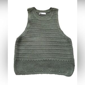 So Goode For Life Knit Tank Top Green Women's Large (0749)